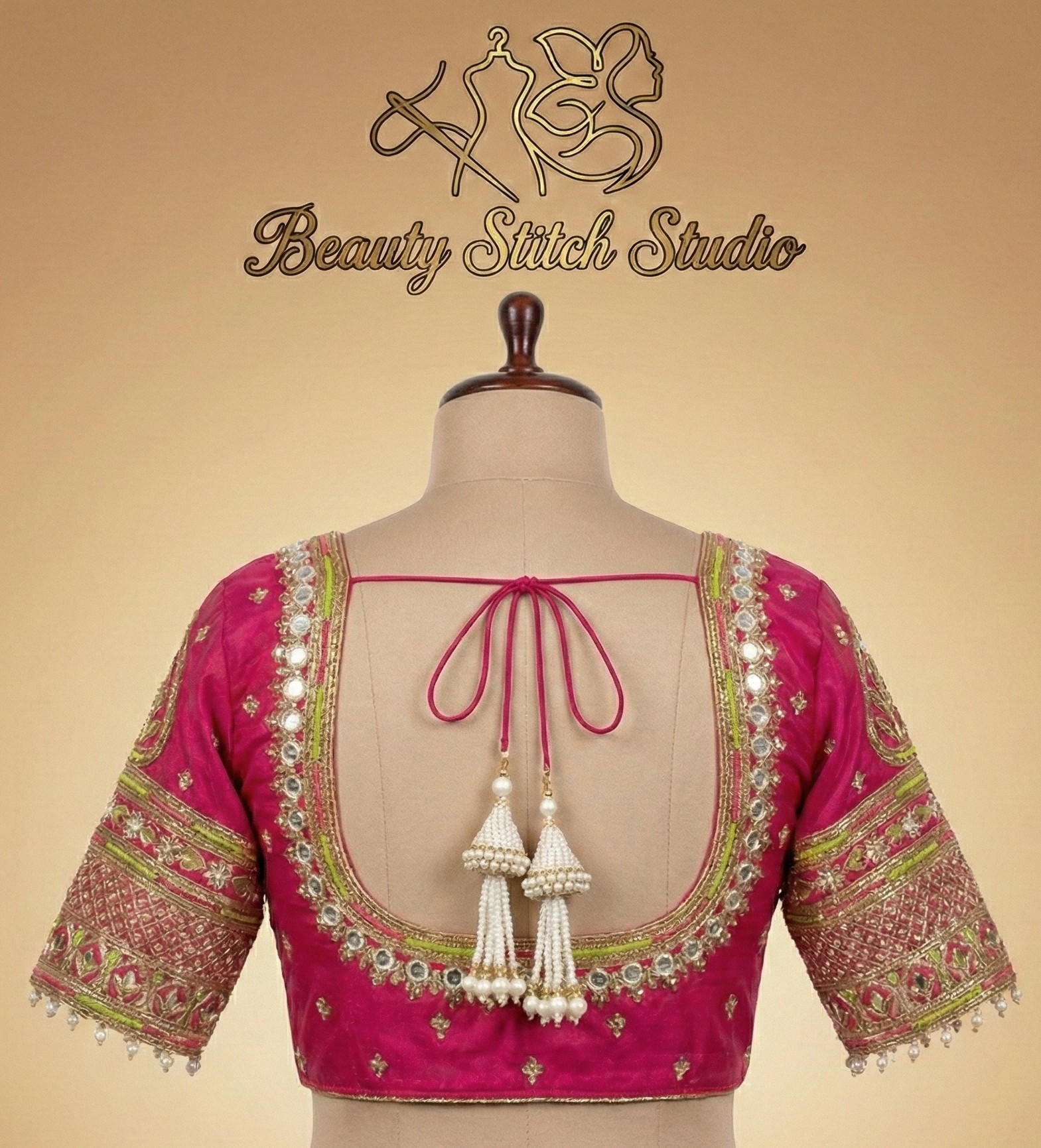 Designer print lehenga blouse